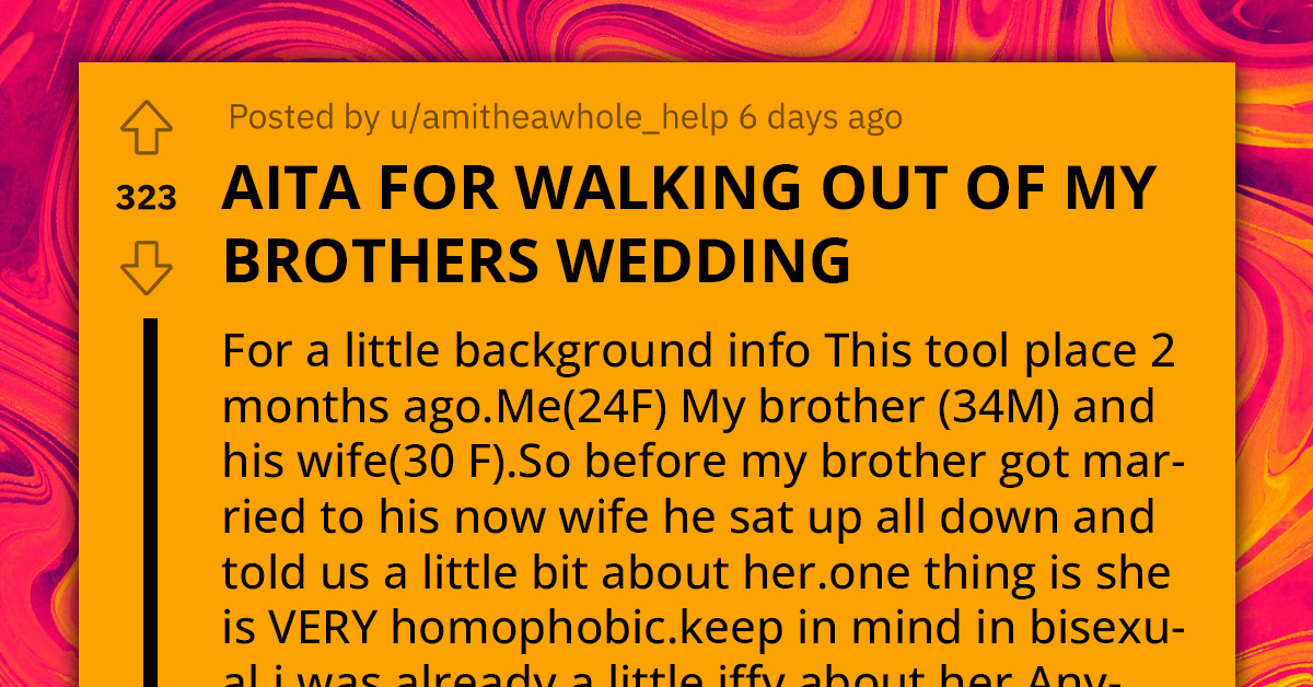 Woman Kicked Out Of Her Brother's Wedding Because Of Her Sexuality