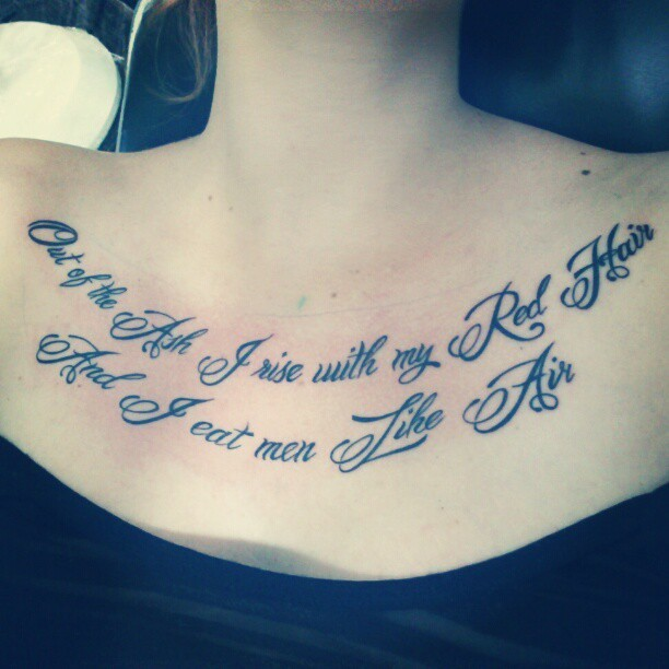 From “Lady Lazarus” in Ariel by Sylvia Plath