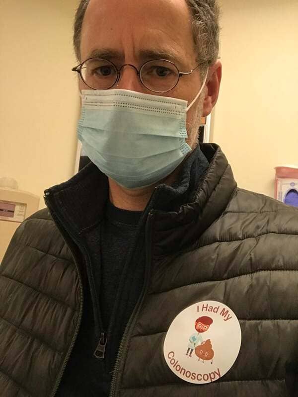 19. I just had my first colonoscopy, and I got a sticker.
