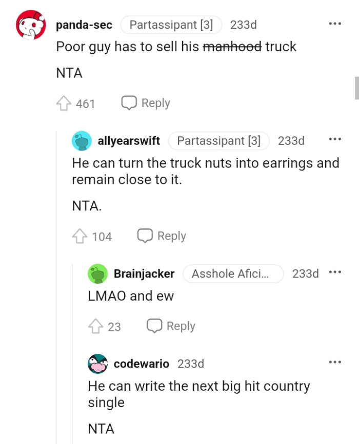 He can turn the truck into earrings