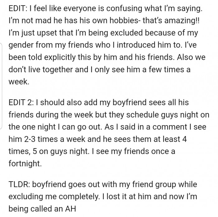 In addition, she offered a bit of clarity on some issues