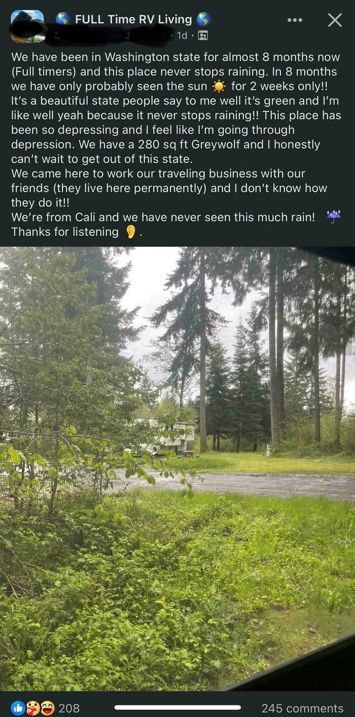 "Moves To Rainforest, Complains That It Rains Too Much"