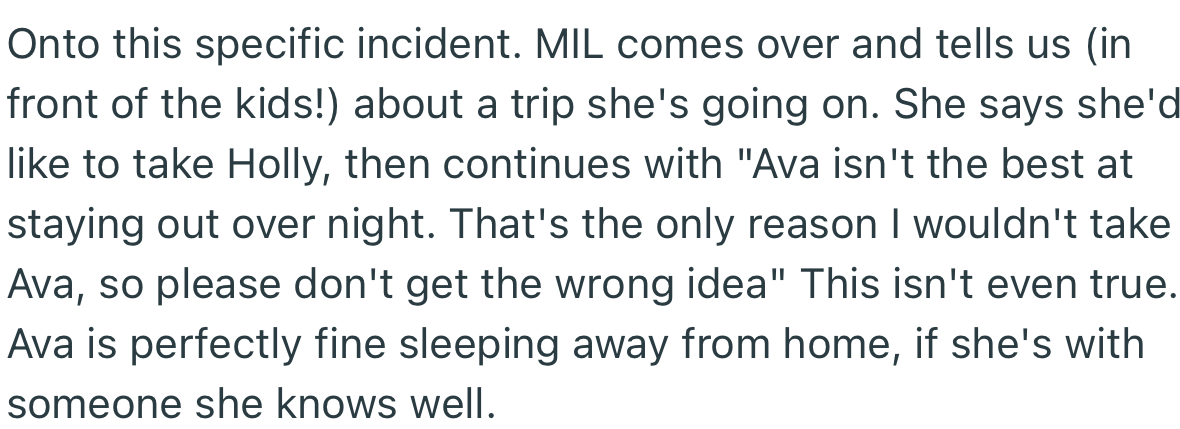 Recently, MIL announced that she would be going on a trip, and would be taking only Holly with her