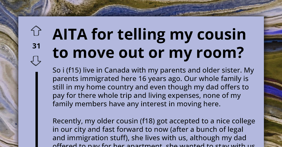 Teen Gets Yelled At By Visiting Cousin In Their Shared Room Because She Asked Her To Follow Some Basic Hygiene Rules