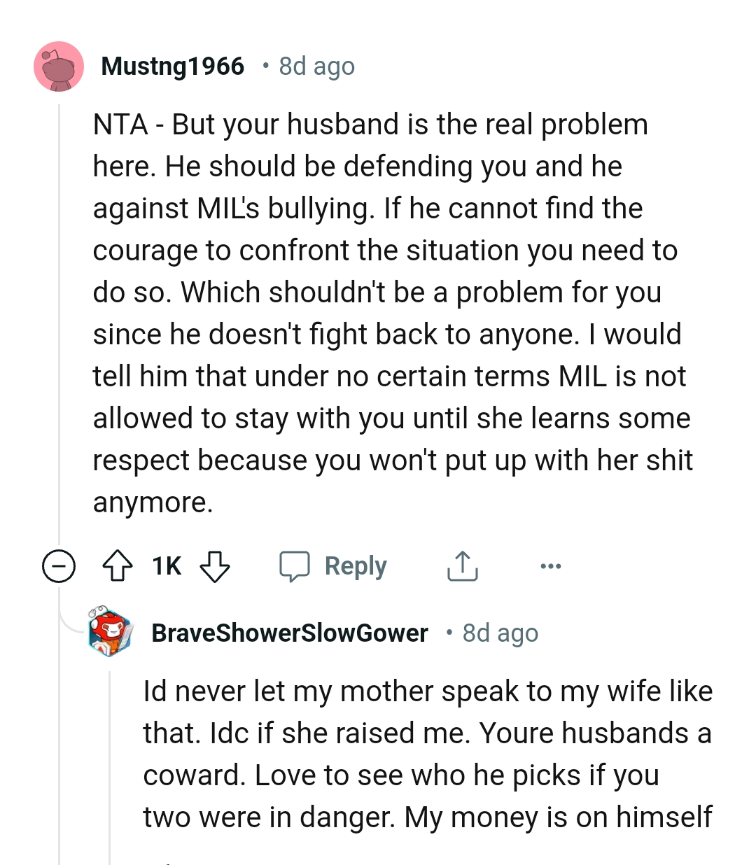 The OP won't put up with it anymore