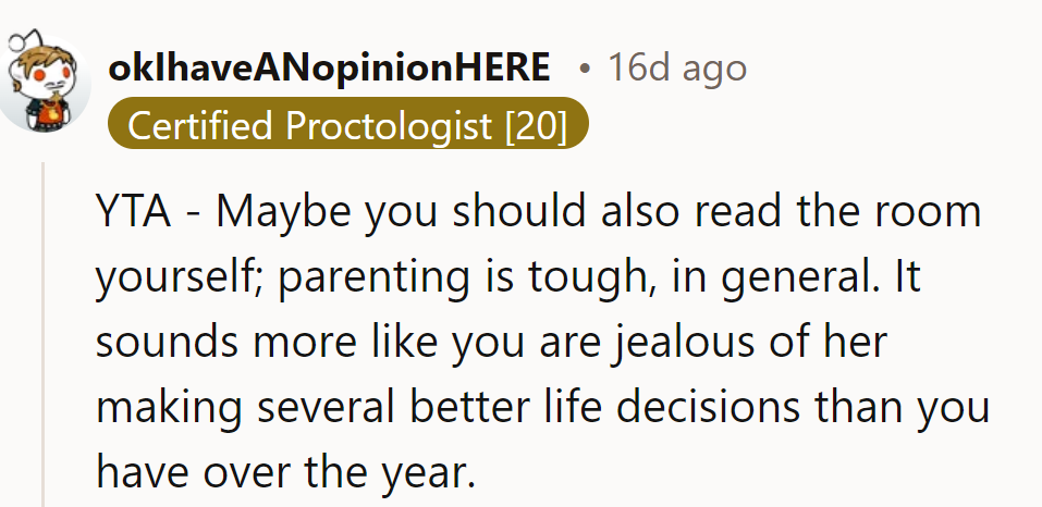 Parenting's tough on everyone.