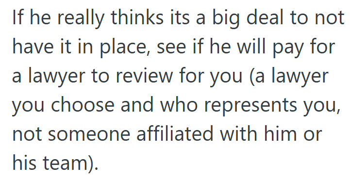 Fairness means protection for both sides, not just the one holding the pen.