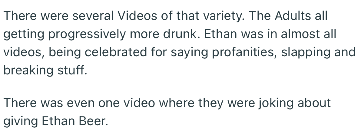 OP was mortified to come across more damning videos of how her ex was exposing their son to slurs