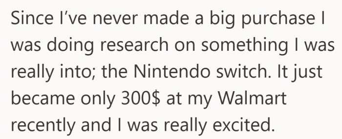 The excitement was real. This was something he had been thinking about for a long time.