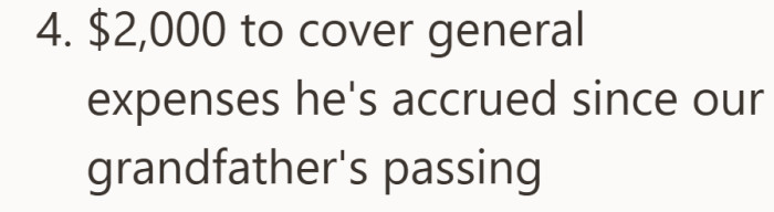 This is where the request shifts from support to a serious financial burden.