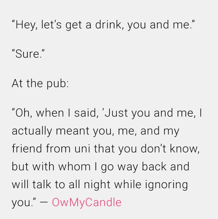 11. Three is always a crowd