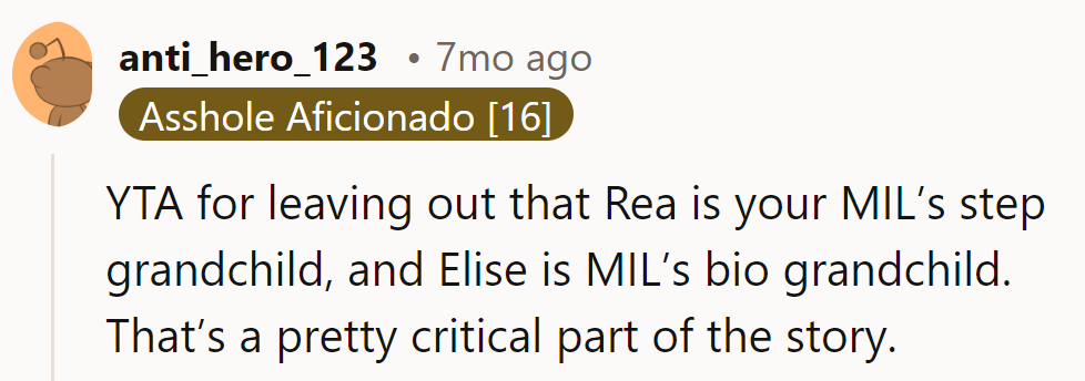 Plot twist: Step-grandchild vs. bio-grandchild saga!