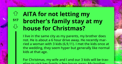 Concerned Man In Dilemma - Granting Brother's Family Lodging During Holidays Or Preserving His Peace Of Mind