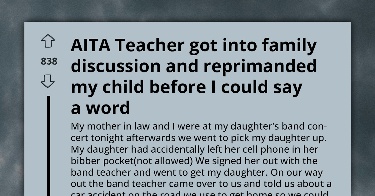 Teacher Pulls Student Away From Her Mom to Scold Her in Public After Family Argument
