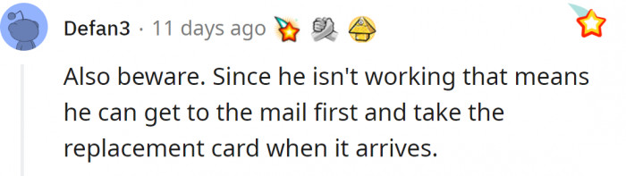 She should be prepared for anything