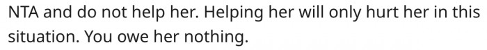 8. She Doesn't Owe Her Mom Anything.