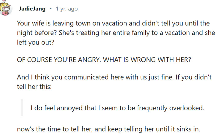 It is only natural to be angry in a situation like this...