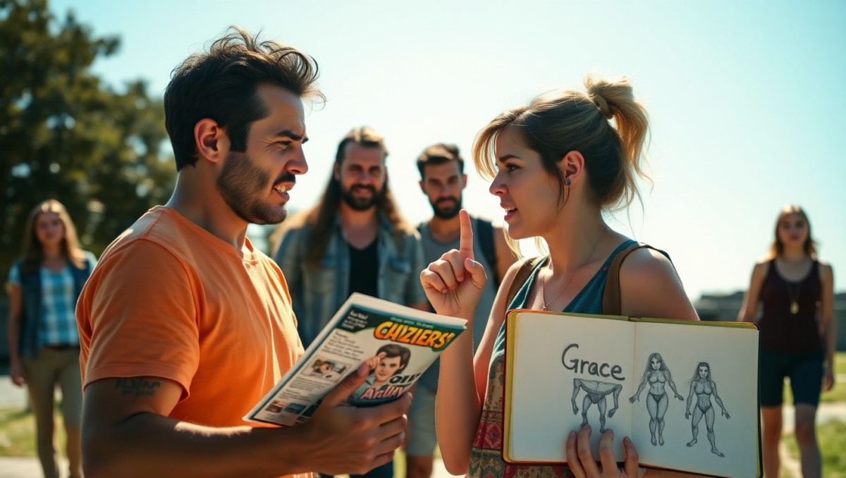 AITA for not feeling parental love for my school comic character?