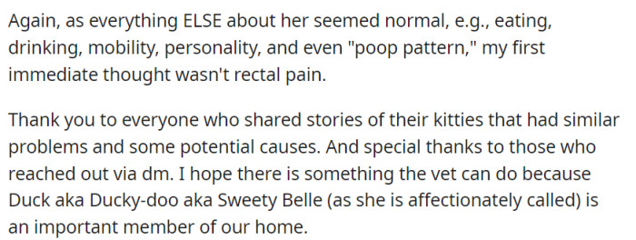 And shared some words of gratitude to everyone who commented.