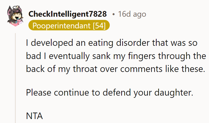 Comments like those can sink anyone’s mood. Mary, keep defending your daughter. NTA.
