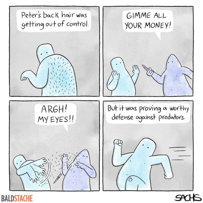 10. When your hair is your saving grace...