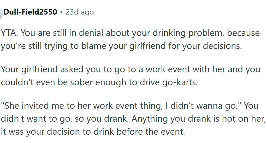 Looks like the OP is still in denial about his drinking problem...