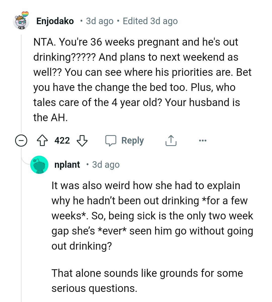 The OP can see where his priorities lie