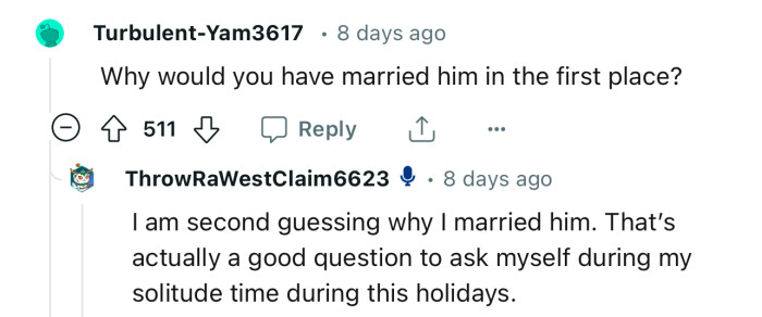 OP Is Second-Guessing Her Decision to Marry Him