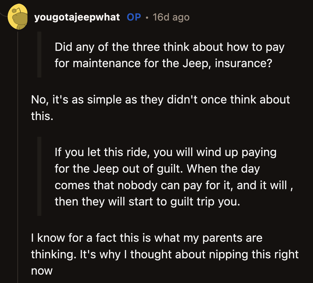 Their shortsightedness buried them in a hole they wouldn't be able to get out of.