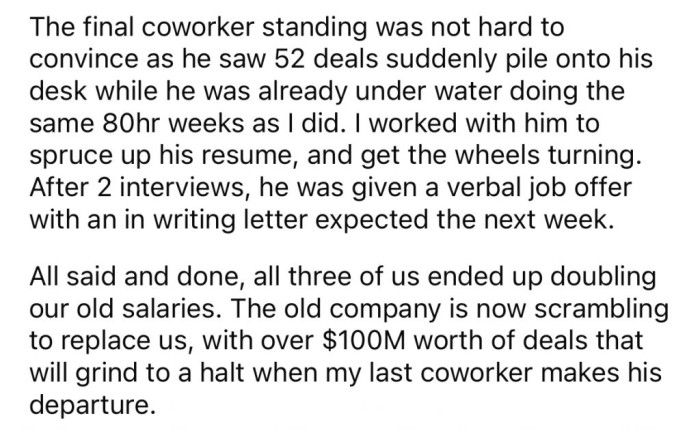 And Just Like That, the Entire Team Left the Old Company and Joined OP