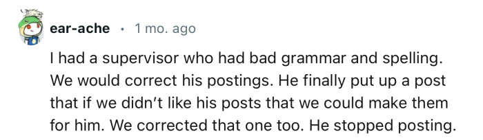 This is one hilarious way to get your supervisor to stop posting a lot