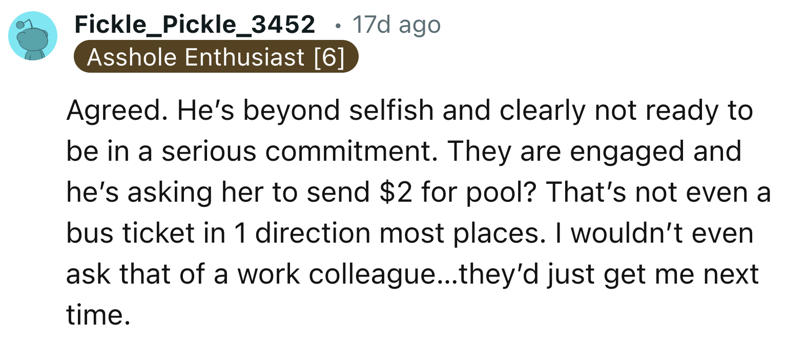 Her Fiancé is Selfish and Maybe Not Ready for Marriage