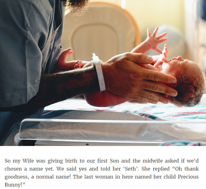 3. Why name your child Precious Bunny?