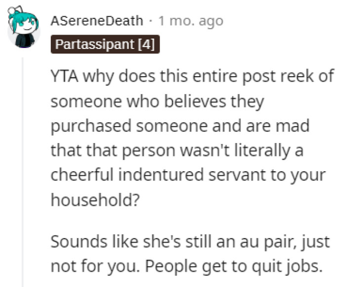 People can quit jobs