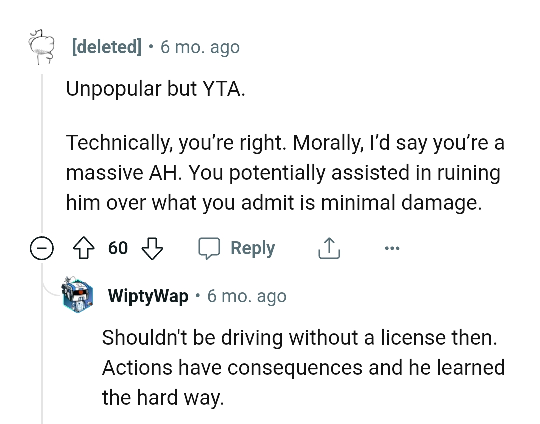 The OP assisted in ruining the guy