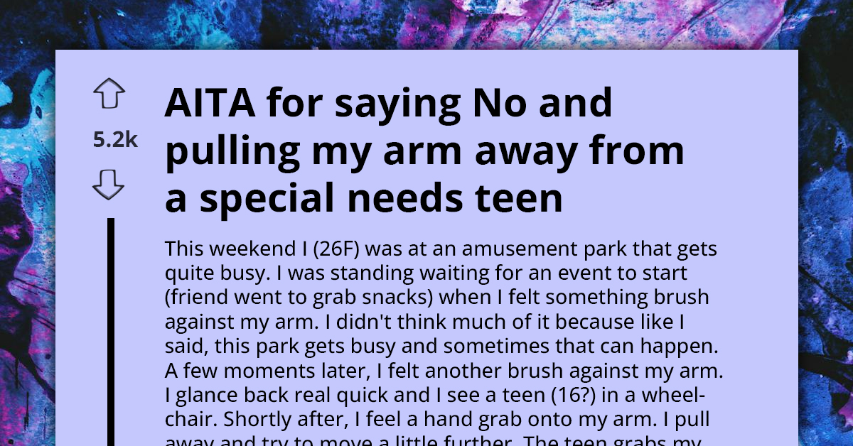 Woman Called Ableist After Being Grabbed by Teen with Special Needs and Pulling Away from Them