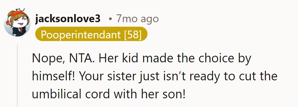 Snip, snip! Looks like it's time for a little independence haircut.