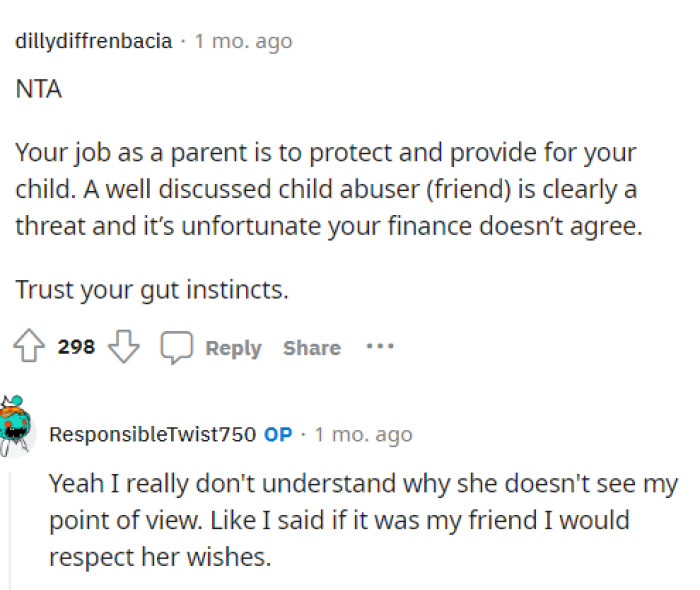 OP responded a lot in the comments and really gave a conversational feel to the post he submitted. This allowed us to know even more about what he thought of the situation.