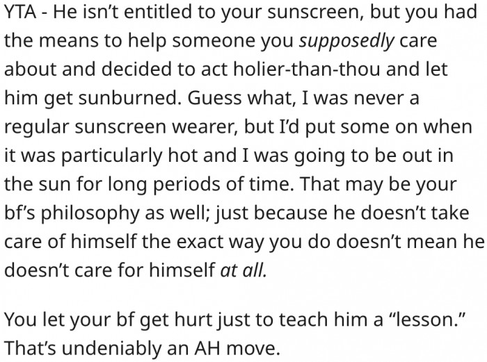 4. She had the means to help someone she loves, but intentionally let him get hurt.
