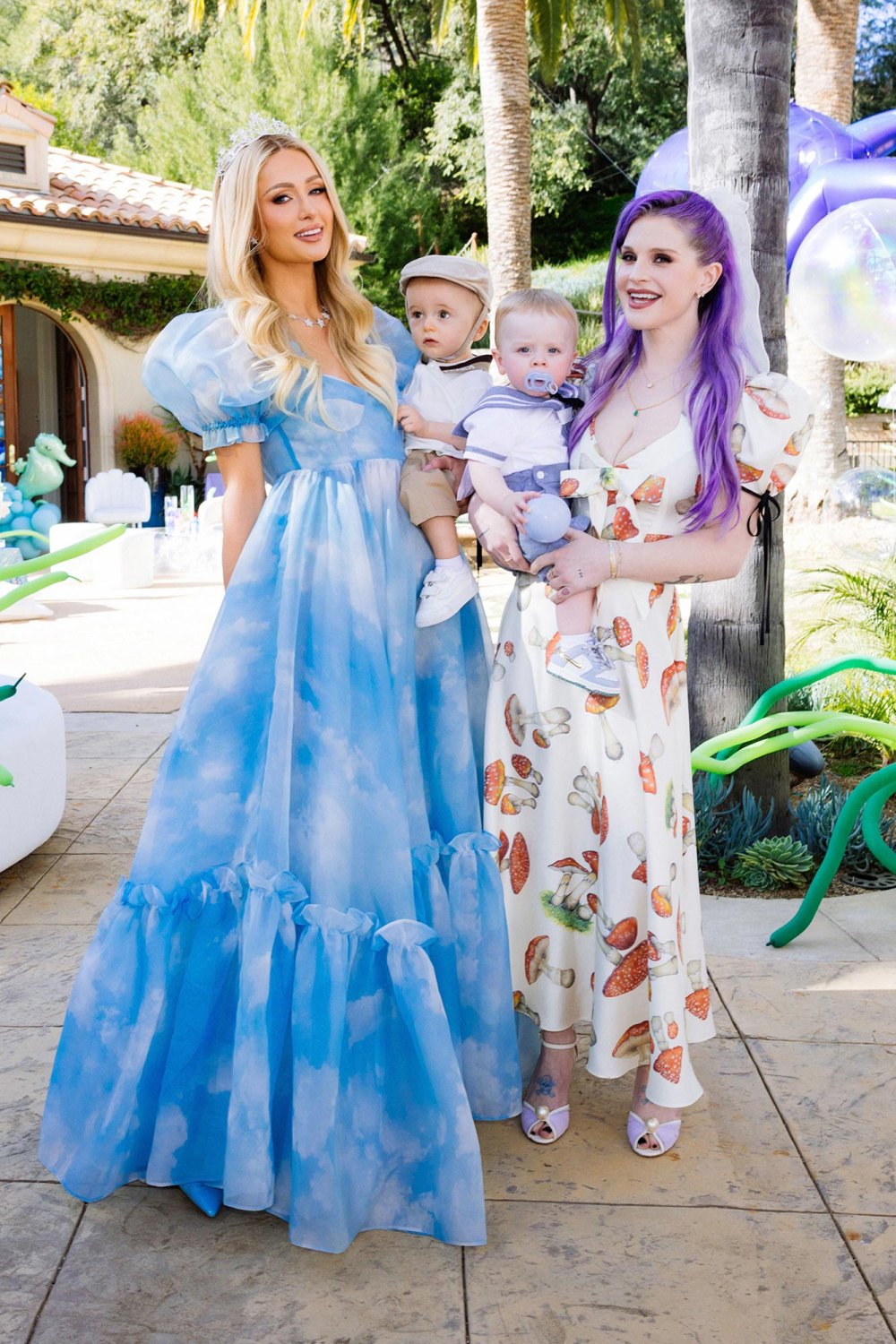 Kelly Osbourne and her son Sidney enjoyed the festivities. 