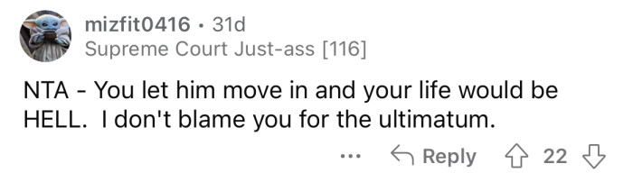 “Your life would be hell.”