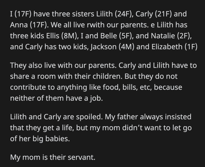 She said Anna can come with her and Carly when OP asked about her vacation with her twin