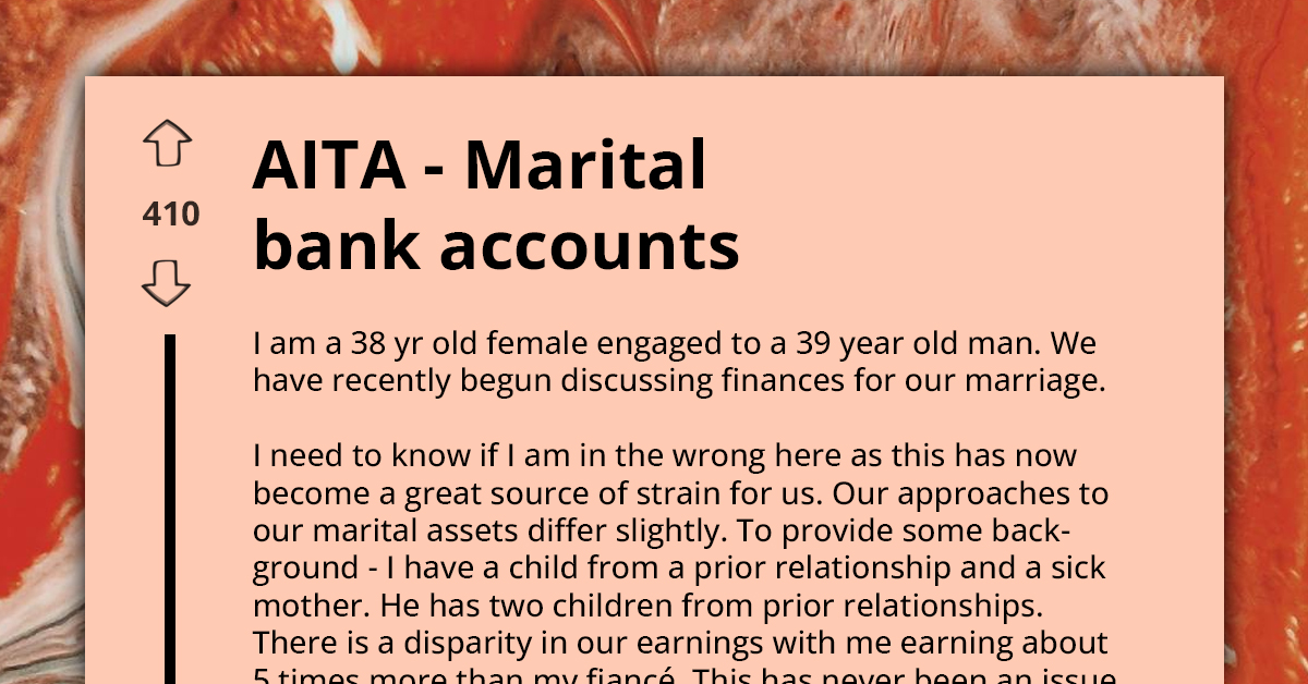 Proposal for Separate Bank Accounts Sparks Major Conflict in Upcoming Marriage