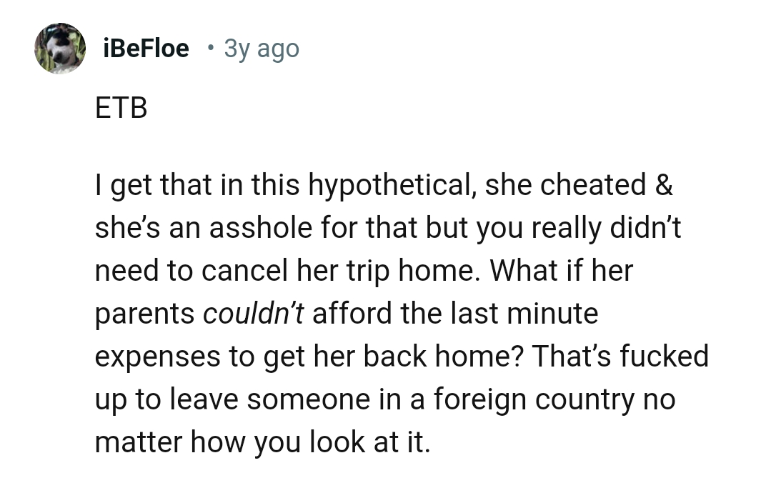 What if her parents could not afford it?