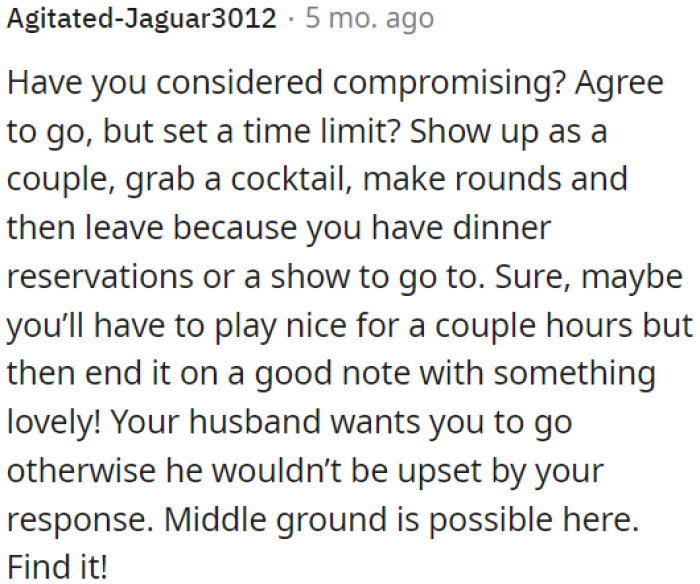 Maybe they should try to find a compromise solution.