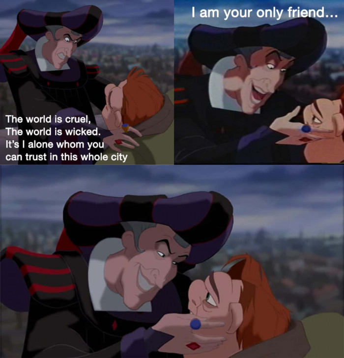 11. This Judge Claude Frollo scene in 'The Hunchback of Notre Dame'