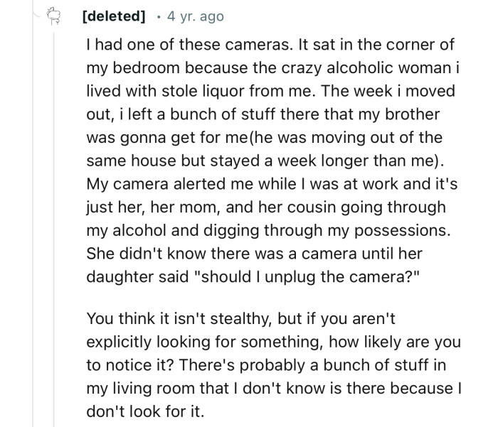 “You think it isn't stealthy, but if you aren't explicitly looking for something, how likely are you to notice it?”