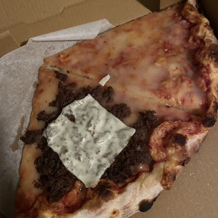 Having leftover pizza, but with a twist.