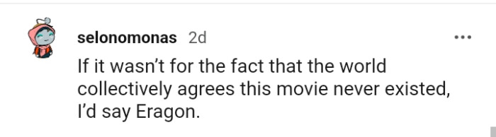 11. Another Redditor who says it's Eragon