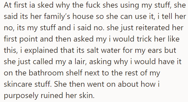 The OP was confused as she didn't have permission to use them: